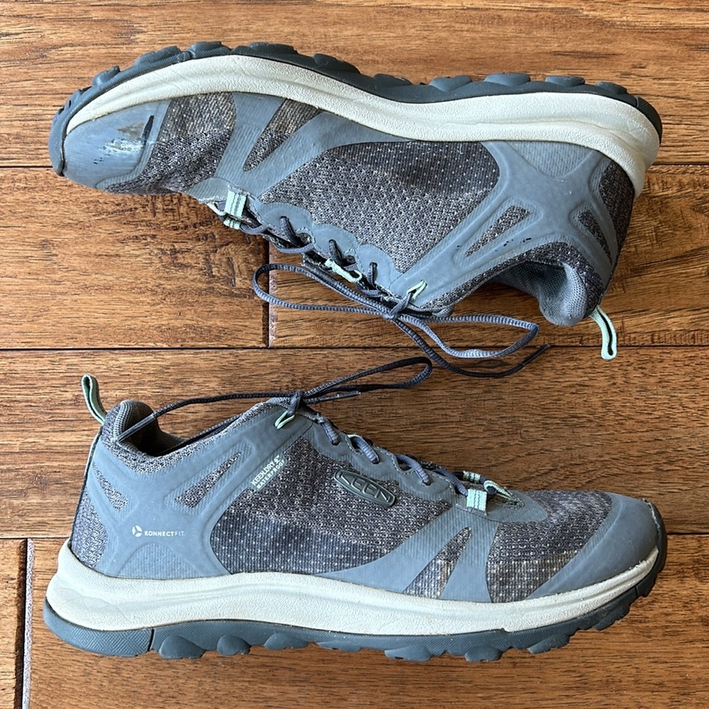 Keen Terradora II Waterproof Low Hiking Shoes Steel Gray / Ocean Wave Size 10.5